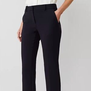 Ann Taylor Black Straight-Leg Dress Pants